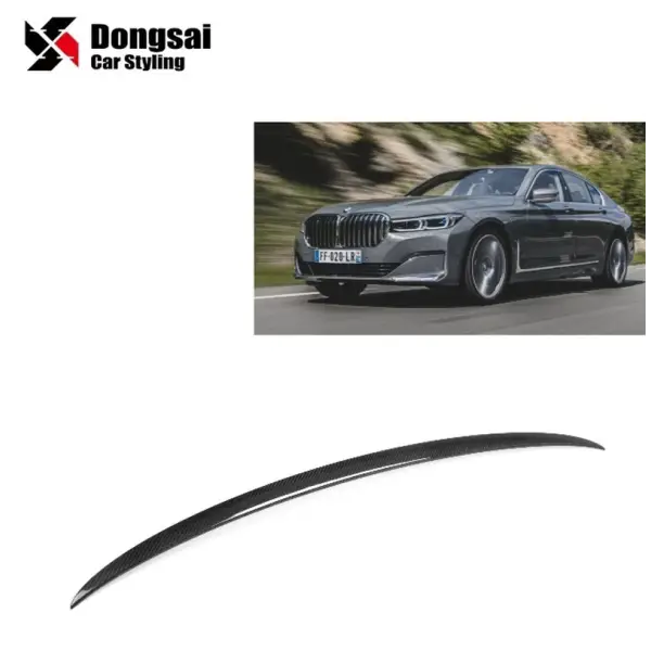 MP Style Dry Carbon Fiber Gloss Carbon Car Rear Spoiler for BMW X7 G70 2023+