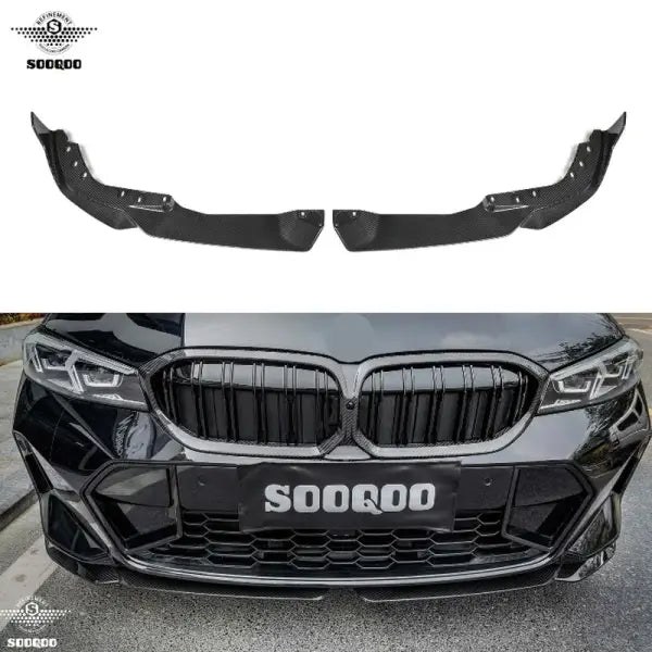 MP Style Dry Carbon Front Splitter Chin Spoiler Front Bumper Lip for BMW 3 Series G20 G21 G28 LCI 2023-IN