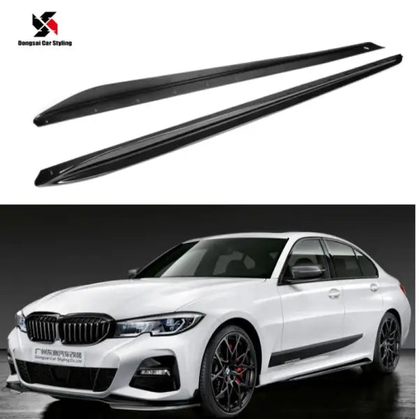 MP Style Dry Carbon Side Skirt for BMW 3 Series G20 G26 Gloss Black Dry Carbon Side Skirt 2020+