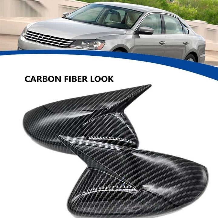 Car Craft Compatible With Volkswagen Vw Passat 2011-2016 Side Rear View Case Wing Cap Shell Housing Mirror Covers 3m Tape Pasting Style Ar-mr-036 Cf Carbon Fiber Look CC-8085 - CAR CRAFT INDIA