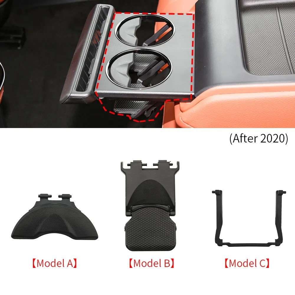 Car Craft Compatible With Mercedes Benz S Class W223 2020-2025 E Class W214 2024+ Glc W254 X254 2024+ Rear Center Console Water Cup Drink Holder Buckle Clip 2238130300-3 Model C CC-8471 - CAR CRAFT INDIA