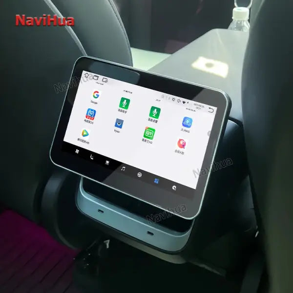 Navihua 8 Inch Touch Screen Android Car Rest Monitor Multimedia Entertainment System for Tesla Rear Seat Entertainment System