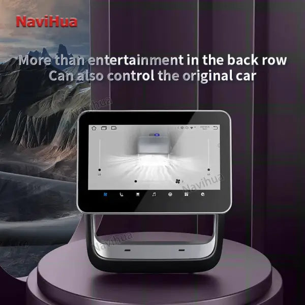 Navihua 8 Inch Touch Screen Android Car Rest Monitor Multimedia Entertainment System for Tesla Rear Seat Entertainment System