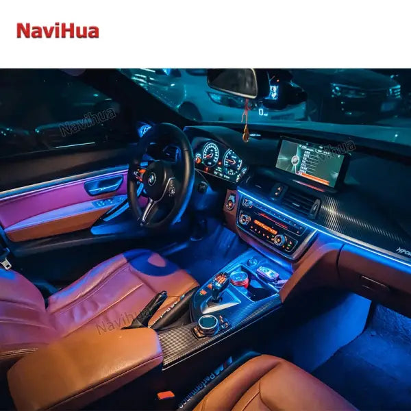 Navihua Car Interior Strip Atmosphere Light Decorative Ambient Light Kit Neon Wire RGB LED Strip for BMW 1 Series 2017-2023