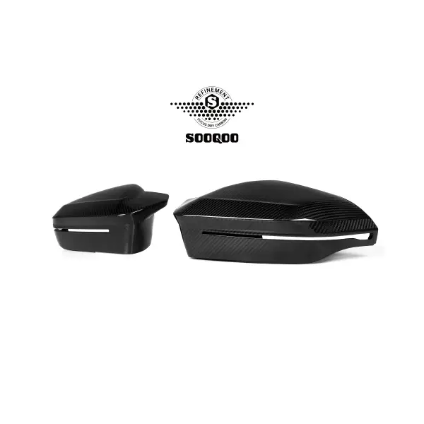 New the 5 Dry Carbon Fiber M5 Style Mirror Covers Caps for BMW 5 Series G60 G68 G70 2024+ LHD