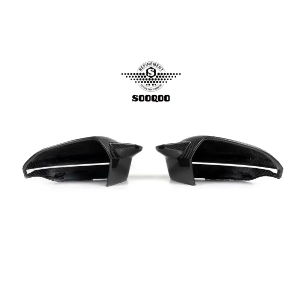 New the 5 Dry Carbon Fiber M5 Style Mirror Covers Caps for BMW 5 Series G60 G68 G70 2024+ LHD