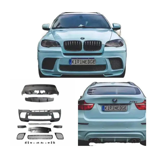 New Car Parts Mp Body Kit for BMW X6 E71 Upgrade X6M Front Bumper Rear Lip Front Grille Spoiler Tail Pipes Body Kits
