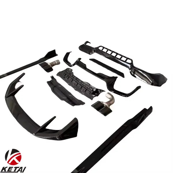 New Car X3 G01 LCI Bodykit Upgrade Gloss Black Knight Aero Kit for BMW X3 Conversion Car Bumpers Rear Spoiler