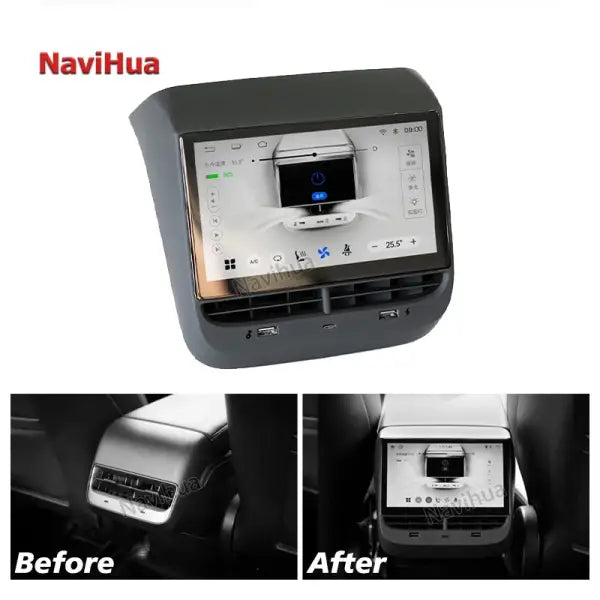 New Design Android Rear Climate Control Panel Car Radio Receiver Stereo Rear Air Conditioning for Tesla Model 3 Y