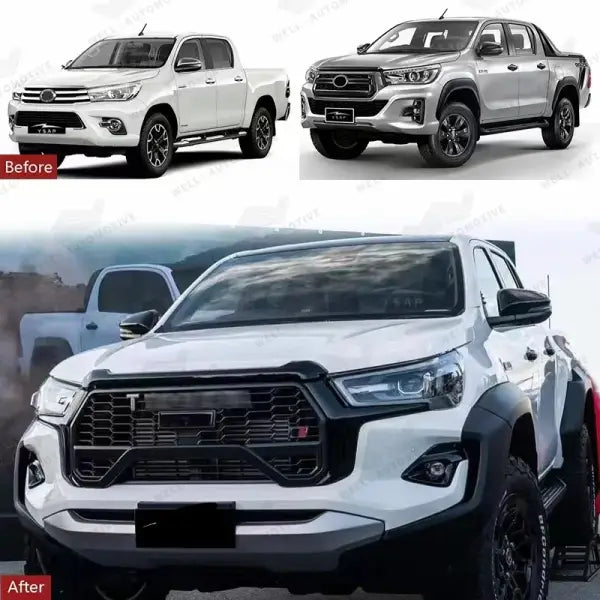 New Style Off-Road Parts Front Car Bumpers ABS Grille Black Body Kits  Upgrade to GR SPORT 2023