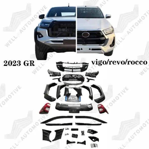 New Style Off-Road Parts Front Car Bumpers ABS Grille Black Body Kits  Upgrade to GR SPORT 2023