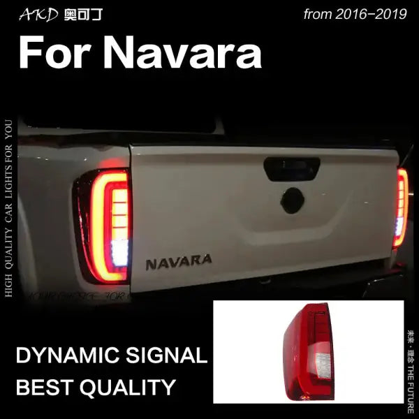 Nissan Navara Tail Lights 2016-2019 NP300 LED Tail Lamp DRL Brake Dynamic Signal Reverse