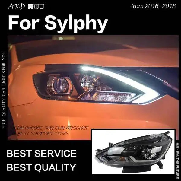 Nissan Sylphy Headlights 2016 New Sentra LED Headlight DRL