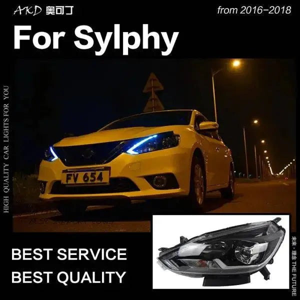 Nissan Sylphy Headlights 2016 New Sentra LED Headlight DRL