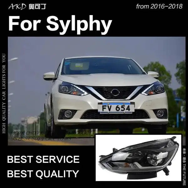 Nissan Sylphy Headlights 2016 New Sentra LED Headlight DRL