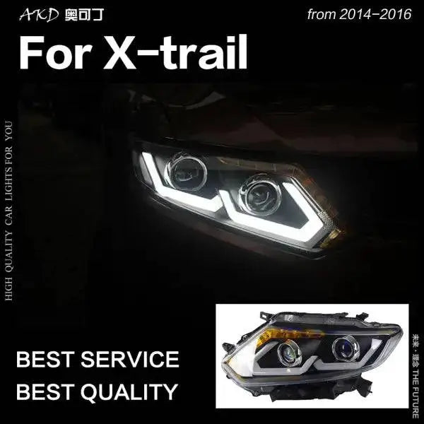 Nissan X-Trail Headlights 2014-2016 Rogue LED Headlight DRL