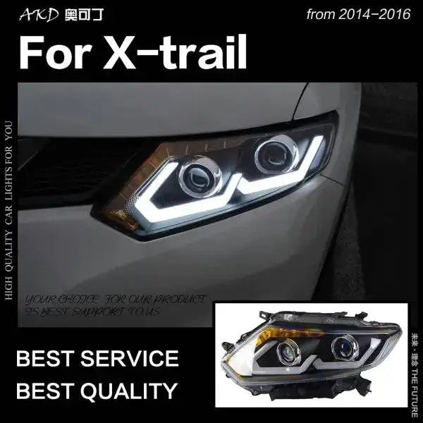 Nissan X-Trail Headlights 2014-2016 Rogue LED Headlight DRL