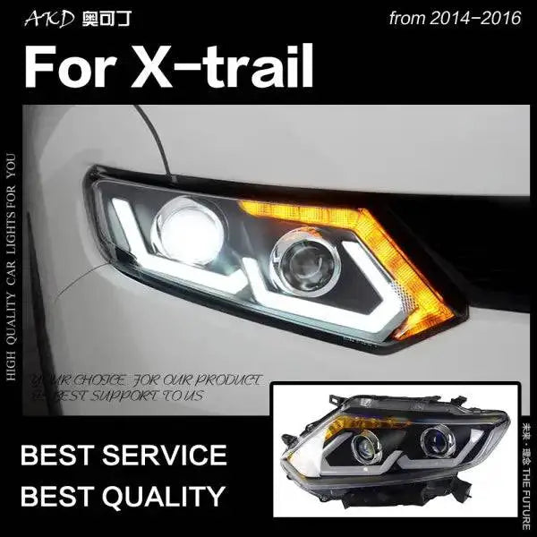 Nissan X-Trail Headlights 2014-2016 Rogue LED Headlight DRL