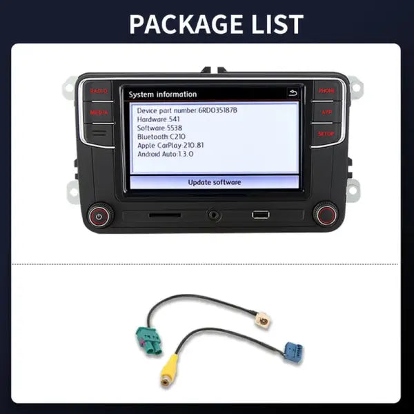 Noname RCD330 plus Carplay Car Radio Android Auto Multimedia Player 6.5 Inch Bluetooth AUX for VW Golf 5 6 Passat B5 B6 B7 Jetta