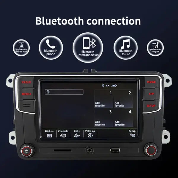 Noname RCD330 plus Carplay Car Radio Android Auto Multimedia Player 6.5 Inch Bluetooth AUX for VW Golf 5 6 Passat B5 B6 B7 Jetta