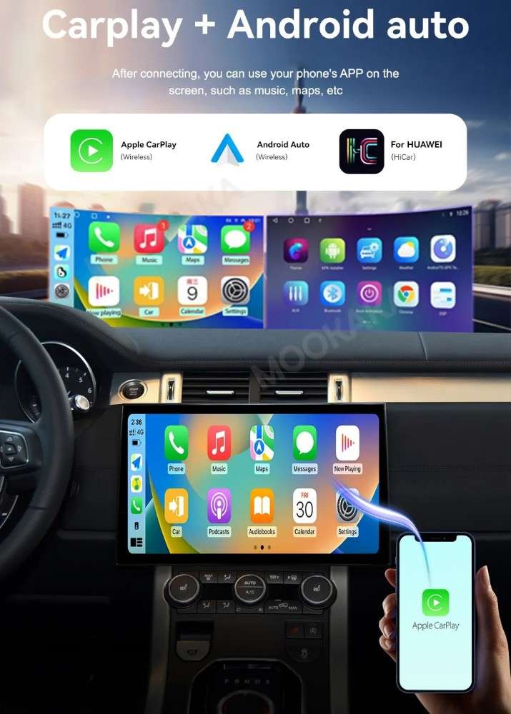 Car Craft Compatible With Range Land Rover Evoque L538 2012-2016 Android Multimedia Infotainment Touchscreen Dvd Player Wireless Carplay Android Auto 4gb +64gb 13.3 Inch