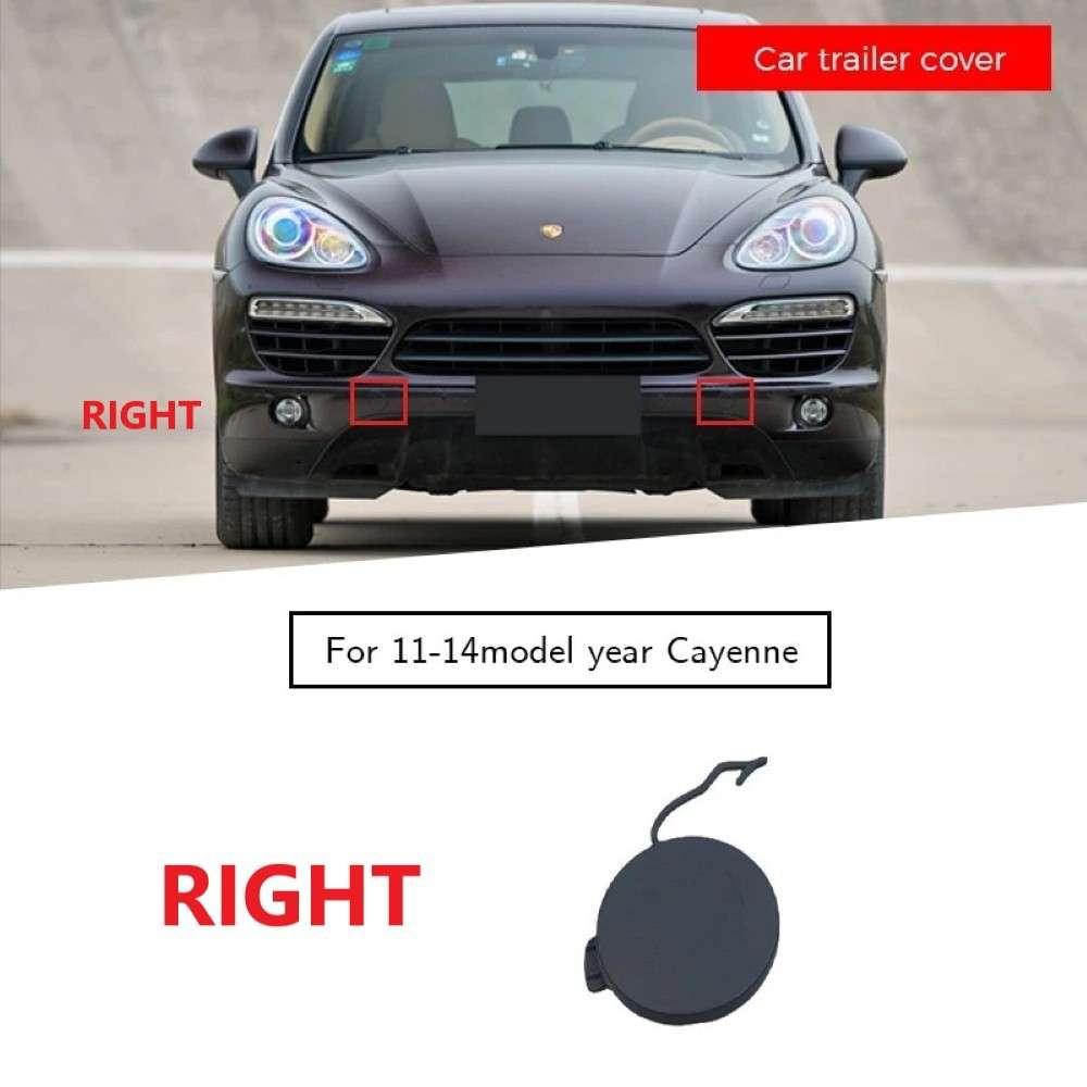 Car Craft Compatible With Porsche Cayenne 2011-2014 Front Bumper Tow Towing Tochan Hook Eye Cap Cover 95850515600 Front Right CC-7994 - CAR CRAFT INDIA