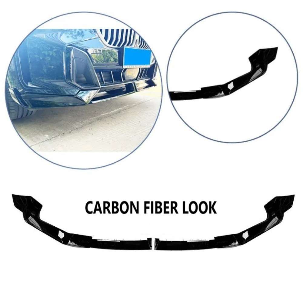 Car Craft Compatible With Bmw X5 G05 Lci 2023+ M Sport Peformance Mp Front Bumper Lip Splitter Skirts 2 Part Ar-bm-0234 Cf Carbon Fiber Look - CAR CRAFT INDIA