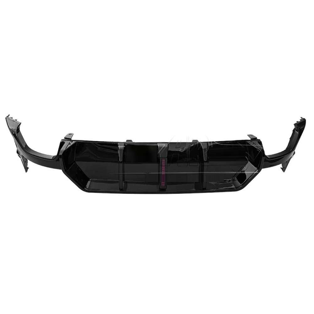 Car Craft Compatible With Bmw 3 Series G20 Lci 2023+ Rear Bumper After Lip Splitter Skirts Diffuser F1 Style Led Light Ar-bm-0259 Cf Carbon Fiber Look - CAR CRAFT INDIA