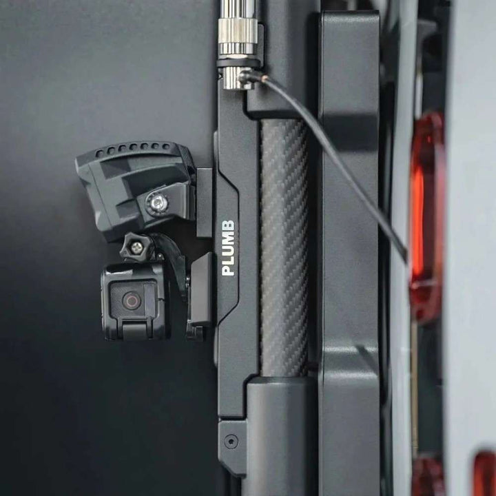 Car Craft Compatible With Range Land Rover Defender 2020-2025 Plumb M-one Rear Flagpole Holder Bracket Plumb-017 - CAR CRAFT INDIA
