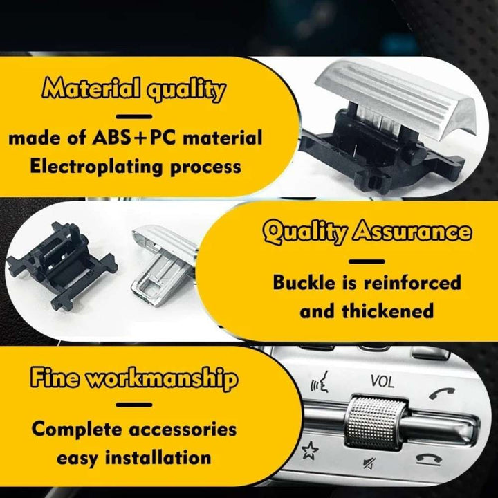 Car Craft Compatible With Mercedes Benz A B C E S Class W205 W206 W213 W214 W222 W223 W167 W247 W464 W465 H247 W253 W254 2019-2025 Gla Glc Gle Gls Steering Wheel Control Switch Button 0999058106-4 CC-8484