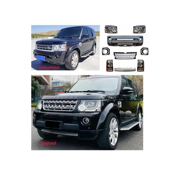 Old to New Discovery 3 10 Upgrade Discovery 4 Front Bumper Headlights 14 LR Body Kit for Land Rover Discovery