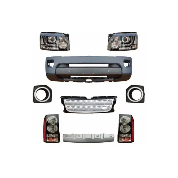 Old to New Discovery 3 10 Upgrade Discovery 4 Front Bumper Headlights 14 LR Body Kit for Land Rover Discovery