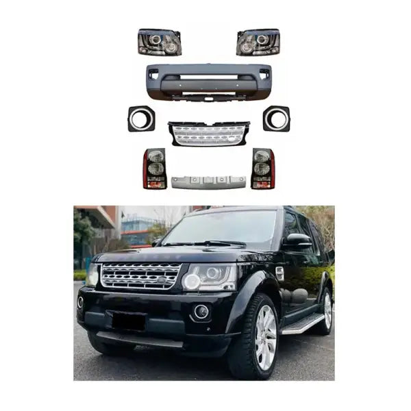 Old to New Discovery 3 10 Upgrade Discovery 4 Front Bumper Headlights 14 LR Body Kit for Land Rover Discovery