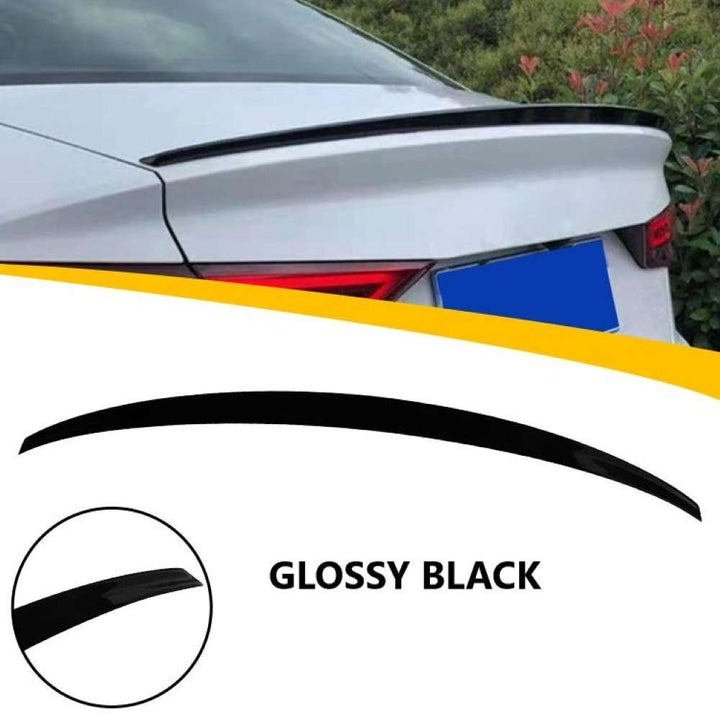 Car Craft Compatible With Audi A3 S3 2014-2020 Rear Trunk Wing Boot Spoiler Lip Splitter Skirt Ar-audi-002 Gb Glossy Black - CAR CRAFT INDIA