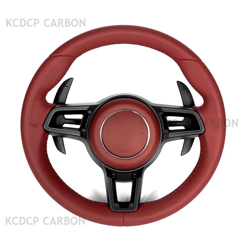 For Panamer-A Cayenn-E Maca-N 718 Boxste-R LED Carbon Fiber Steering Wheel
