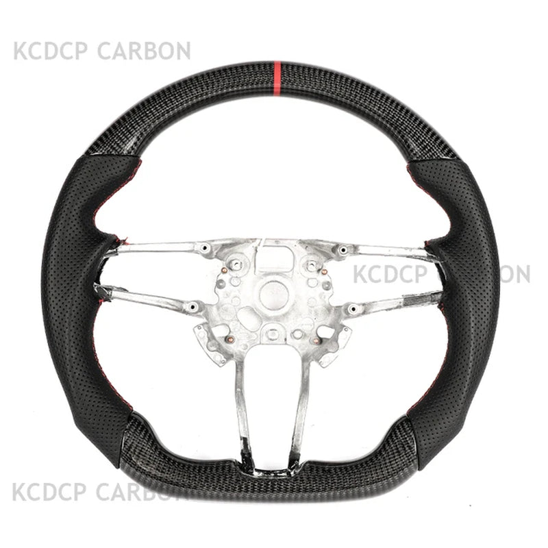 For Panamer-A Cayenn-E Maca-N 718 Boxste-R LED Carbon Fiber Steering Wheel