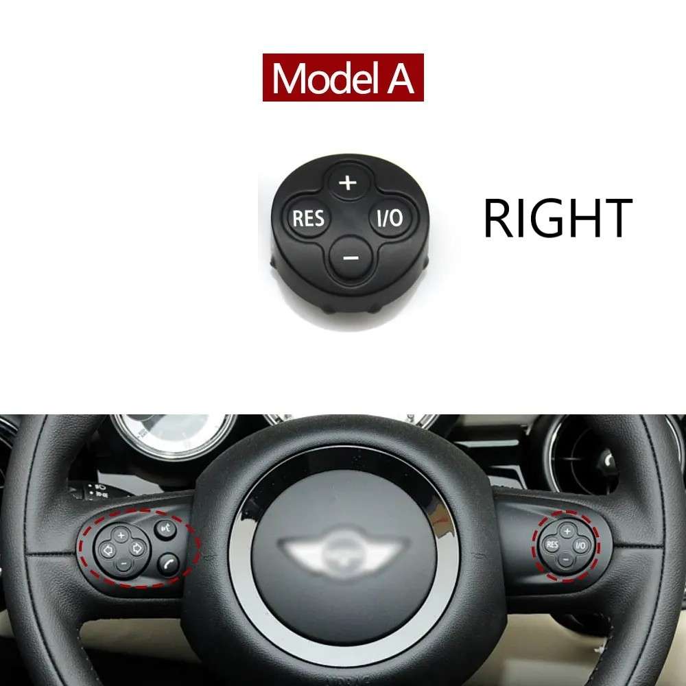 Car Craft Compatible With Mini Cooper R55 07-14 R56 07-13 R57 09-15 R58 12-15 R59 12-14 R60 11-16 R61 13-15 Steering Wheel Cruise Volume Control Switch Button Keys Cover Right A 32306863536 - CAR CRAFT INDIA