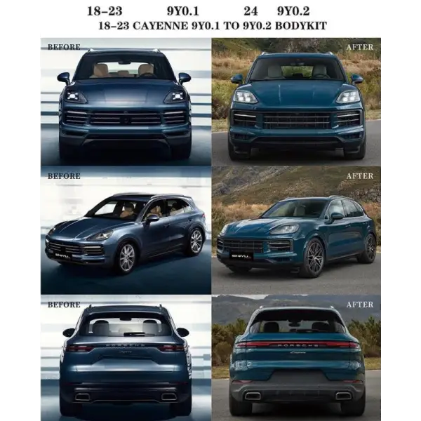 Porsche Cayenne 2018 - 2023 9y0.1 Upgrade Facelift Convert