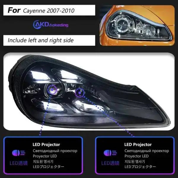 Porsche Cayenne Headlights 2007-2010 Cayenne GTS LED