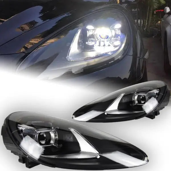 Porsche Cayenne Headlights 2011-2018 Cayenne GTS LED Headlight Projector Lens DRL Head Lamp