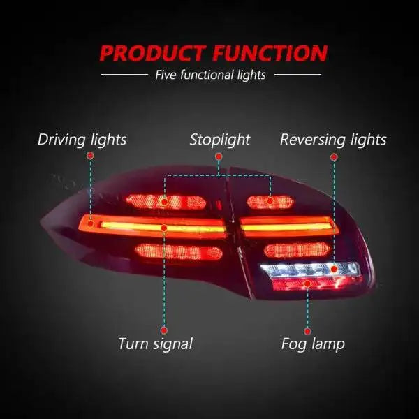 Porsche Cayenne Tail Lights 2011-2014 Cayenne LED Tail lamp