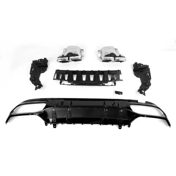 PP AMG Style Rear Bumper Lip Rear Diffuser for Mercedes Benz C Class W205 C43 C63S 2013+