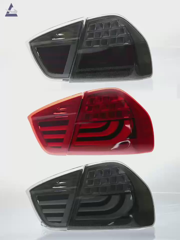 Car Craft Compatible With Bmw 3 Series E90 Pre Lci 2005-2007 Upgraded Style Taillight Taillamp Red