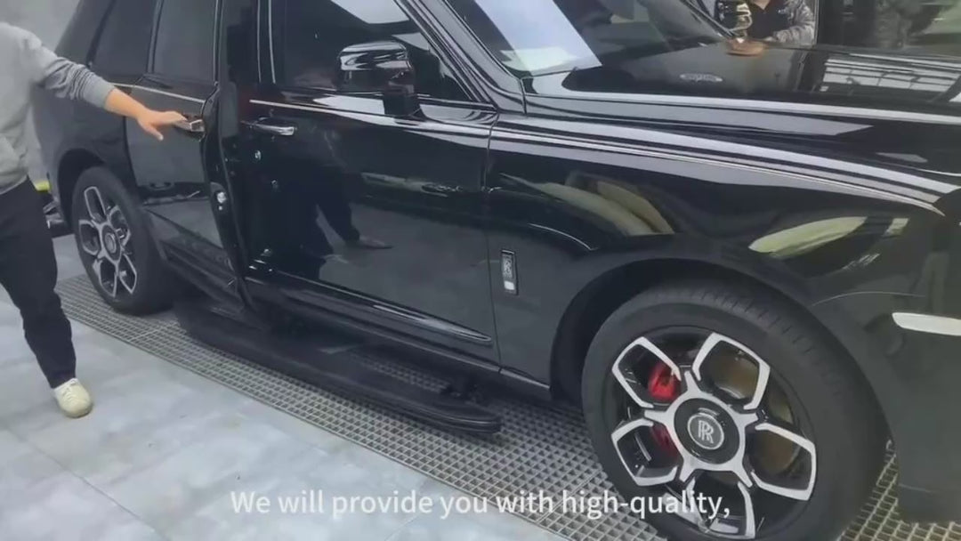 Car Craft Compatible With Rolls Royce Cullinan 2018-2025 Automatic Deployable Electric Side Step Retractable Ladder Pedal Running Boards Side Step Oem Style