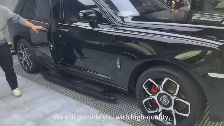 Car Craft Compatible With Rolls Royce Cullinan 2018-2025 Automatic Deployable Electric Side Step Retractable Ladder Pedal Running Boards Side Step Oem Style