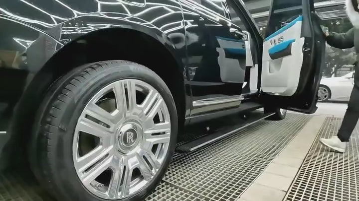 Car Craft Compatible With Rolls Royce Cullinan 2018-2025 Automatic Deployable Electric Side Step Retractable Ladder Pedal Running Boards Side Step