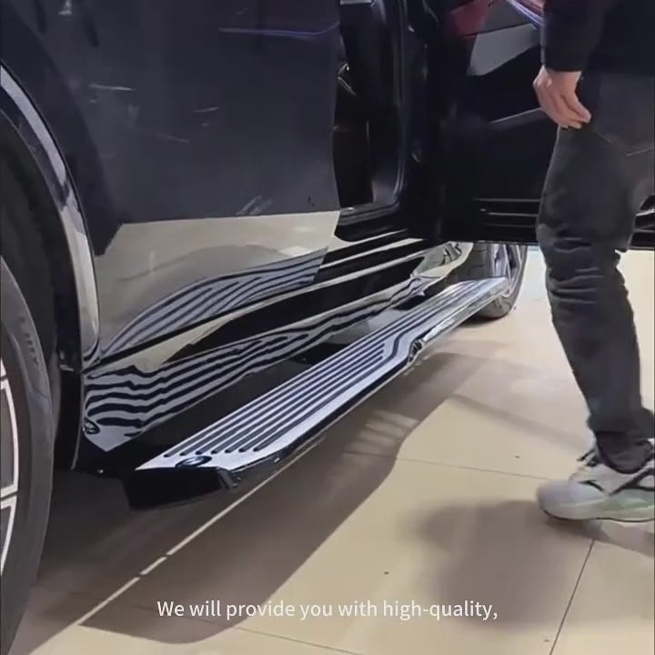 Car Craft Compatible With Bmw X7 G07 2019-2025 Automatic Deployable Electric Side Step Retractable Ladder Pedal Running Boards Side Step Car With Fixed Side Step Mhb Style