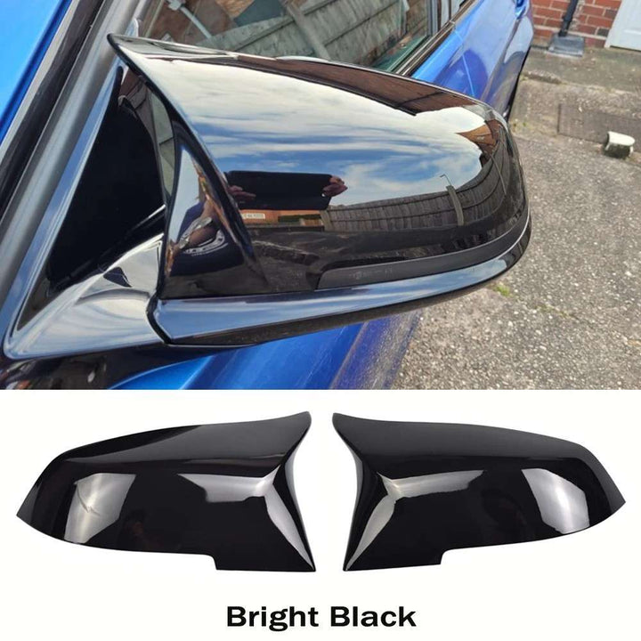 Car Craft Compatible With Bmw 3 Series F30 F34 F80 12-19 X1 E84 12-15 1 Series F20 12-18 Side Rear View Case Wing Cap Shell Housing Mirror Covers 3m Tape Pasting Style Ar-mr-022 Cf Carbon Fiber Look - CAR CRAFT INDIA