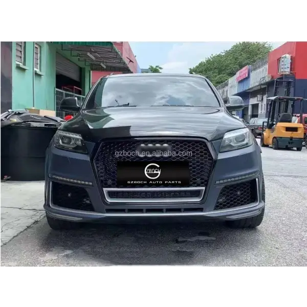 Q7 Car Bumper for 2007+ Audi Q7 SQ7 Upgrade RSQ7 Front Car Bumper Car Grille Q7 Bodykit Taillights for Audi Q7 Headlights