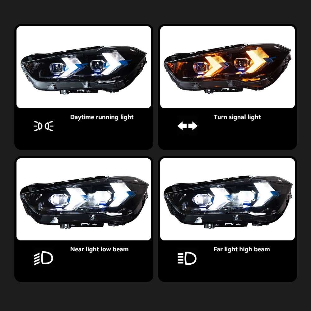 Car Craft Compatible With Bmw X5 F15 2014-2019 Car Front Upgraded Head Light Lamp Xenon Headlight Retrofit Upgrade Modified Led Drl Hid G05 Style CC-8461 - CAR CRAFT INDIA